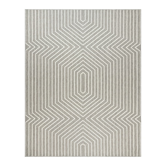 Gertmenian Malini Dazi Modern/ Contemporary Geometric Gray Area Rug