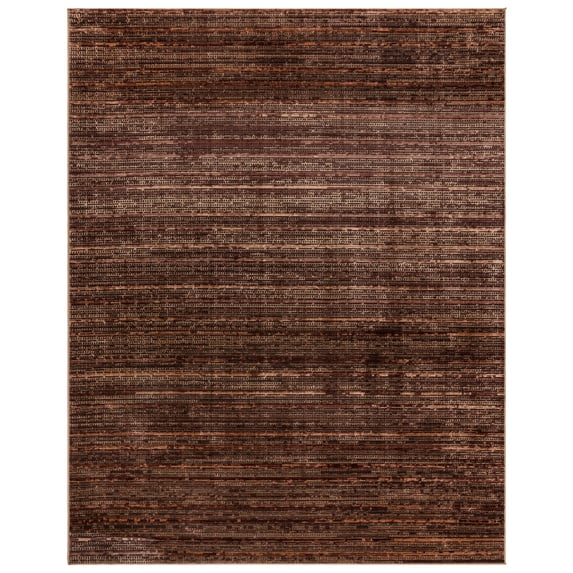 Gertmenian Missha Dario Modern/Contemporary Striped Dark Brown Indoor Area Rug, 9x13