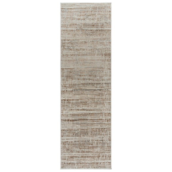 Gertmenian Missha Marris Modern/Contemporary Abstract Beige Indeed Indoor Area Rug, 2x6 Runner