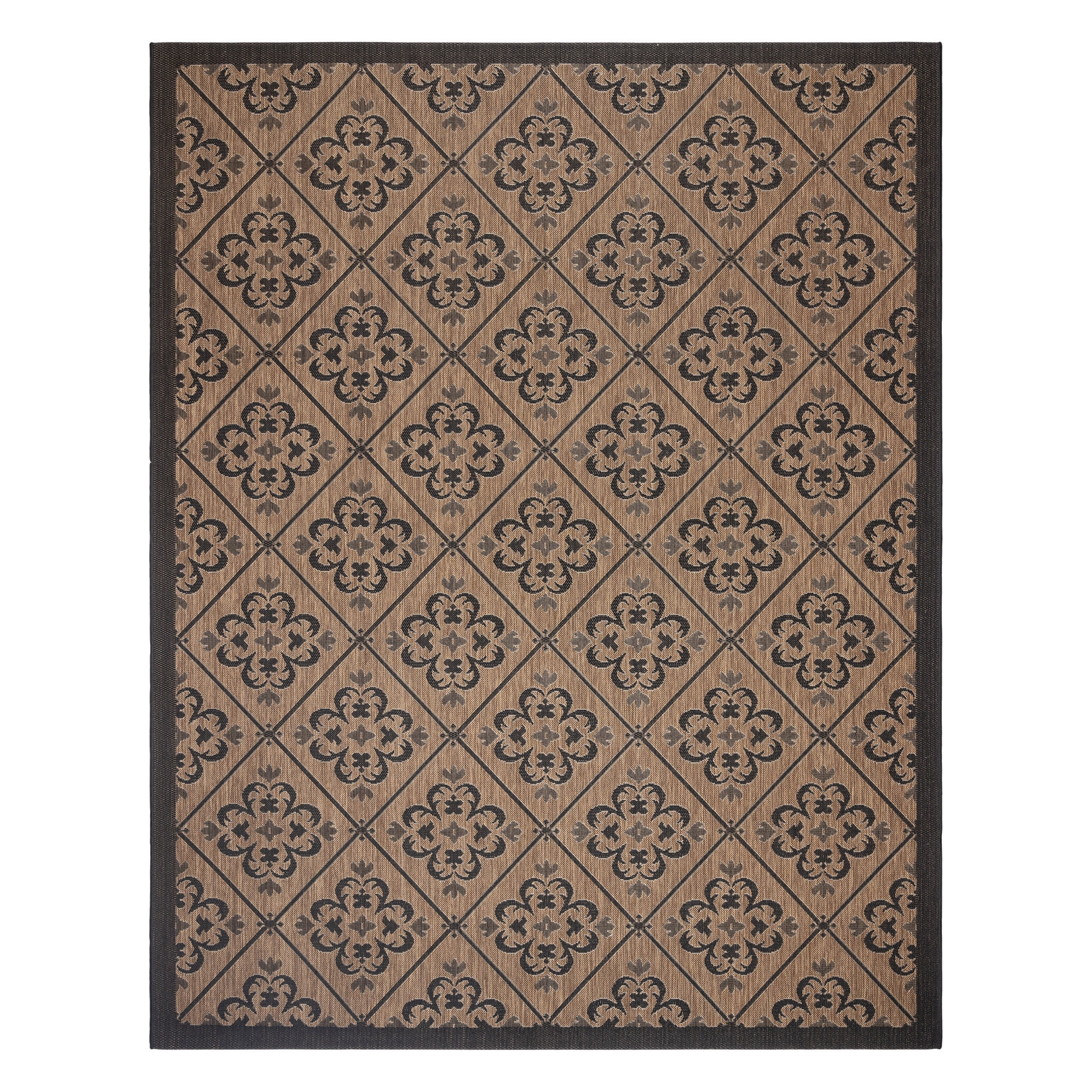 Gertmenian Paseo Bronte Bohemian Striped Havana/ Black Area Rug, 5x8