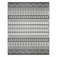 thumbnail image 1 of Gertmenian Paseo Burke Stripe Bohemian Striped Black/ White Area Rug, 9x13, 1 of 10