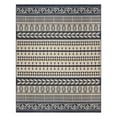 thumbnail image 1 of Gertmenian Paseo Burke Stripe Bohemian Striped Sand/ Navy Area Rug, 6x9, 1 of 10