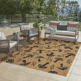 thumbnail image 1 of Gertmenian Paseo Rika Modern Floral Chestnut/ Black Area Rug, 9x13, 1 of 8