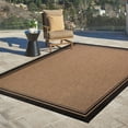 thumbnail image 1 of Gertmenian Paseo Soroa Modern Border Chestnut Black Outdoor Indoor Area Rug, 5x7, 1 of 6