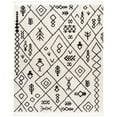 thumbnail image 1 of Gertmenian Rafe Kylo Moroccan Bohemian Tribal Black/Ivory Plush Polyester Fringe Area Rug, 8x10, 1 of 5