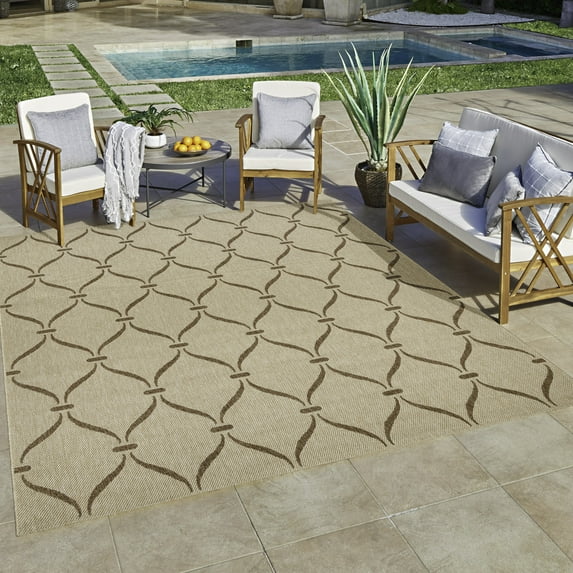 Gertmenian Ringley Araceli Transitional Geometric Chestnut Area Rug, 8x10