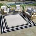 thumbnail image 1 of Gertmenian Ringley Simmone Modern/ Contemporary Striped Navy Area Rug, 9x13, 1 of 7