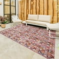 thumbnail image 1 of Gertmenian Sierra Henna Modern Geometric Red Outdoor Area Rug, 6x9, 1 of 8