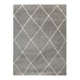 thumbnail image 1 of Gertmenian Thayer Diamond Shag Checkered Gray Indoor Area Rug, 9x13, 1 of 7