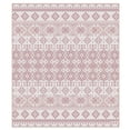 thumbnail image 1 of Gertmenian Tropea Darcy Bohemian Moroccan Pink Ivory Premium Flatweave UV Resistant Indoor Outdoor Area Rug, 6x9, 1 of 8