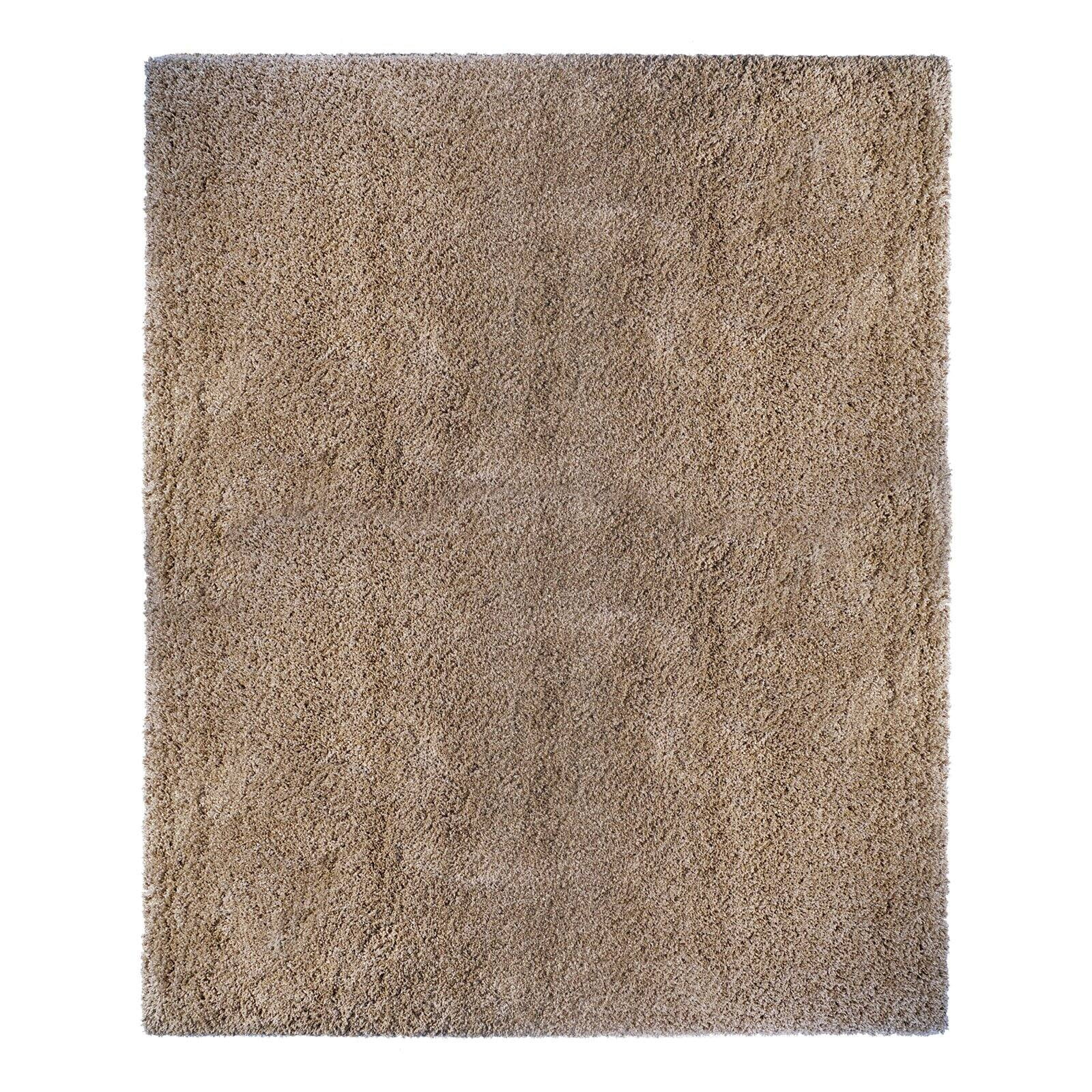 Gertmenian Ultimate Shag Solid Color Oatmeal Indoor Area Rug, 5x8