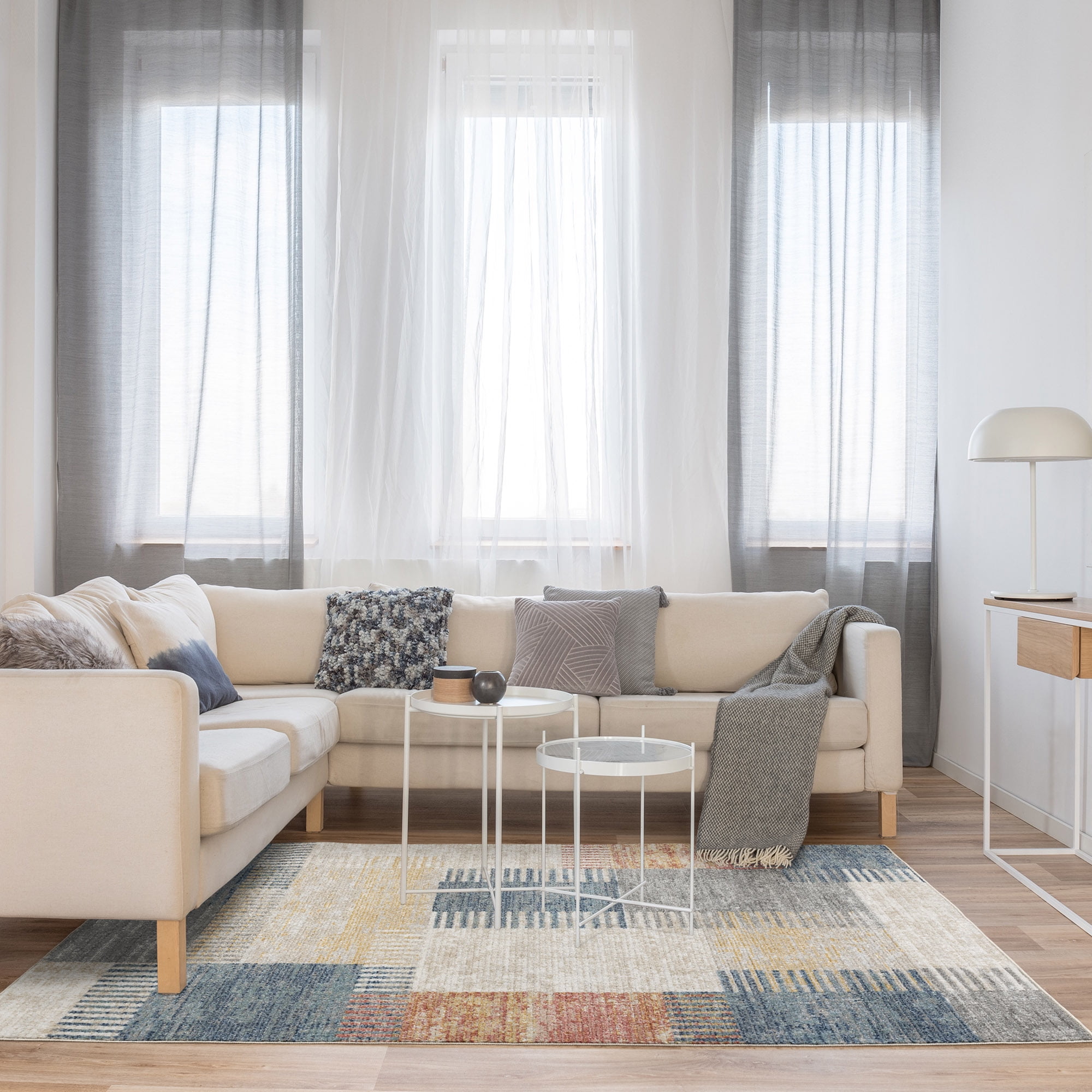 Gertmenian Winsor Julien Modern Patchwork Multi Area Rug, 9x13