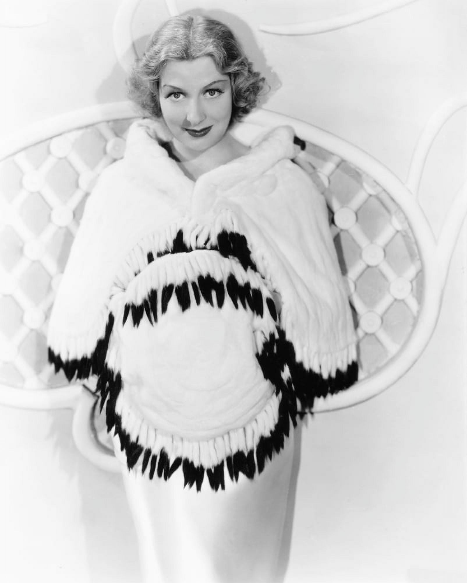Gertrude Michael In Furs Designed By Willard George Canvas Art - (16 x 20)