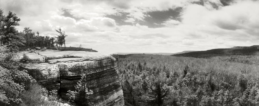 Gertrudes Nose hiking trail in Minnewaska State Park Catskill Mountains New York State USA Canvas Art - Panoramic Images (36 x 12)