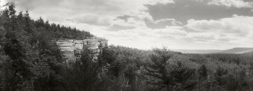 Gertrudes Nose hiking trail in Minnewaska State Park Catskill Mountains New York State USA Canvas Art - Panoramic Images (36 x 12)