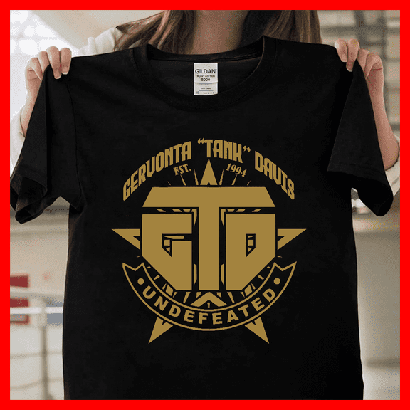 Gervonta Tank Davis Boxing Champ V80488, Unisex T-Shirt for Men & Women, Premium Cotton Tee, Available in S-5XL