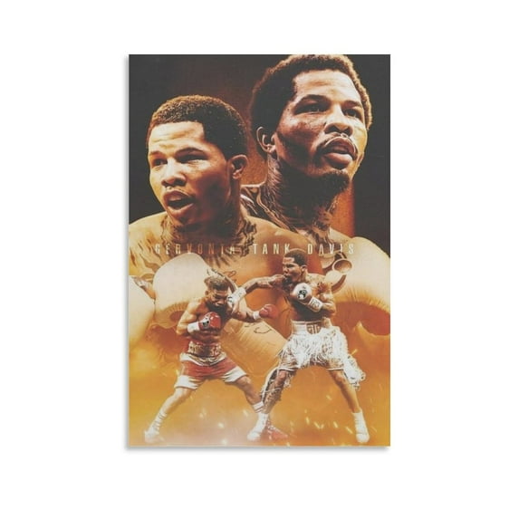 Gervonta Tank Davis Canvas Poster Canvas Art Poster And Wall Art Picture Wall Art Picture Painting Poster Canvas Print Posters Artworks Bedroom Living Room Decor 24x36inch(60x90cm)