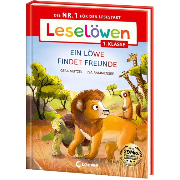 Gesa Neitzel,Li Leselwen 1. Klasse - Ein Lwe findet Freunde (Grobuchstabenausgab (Hardcover)