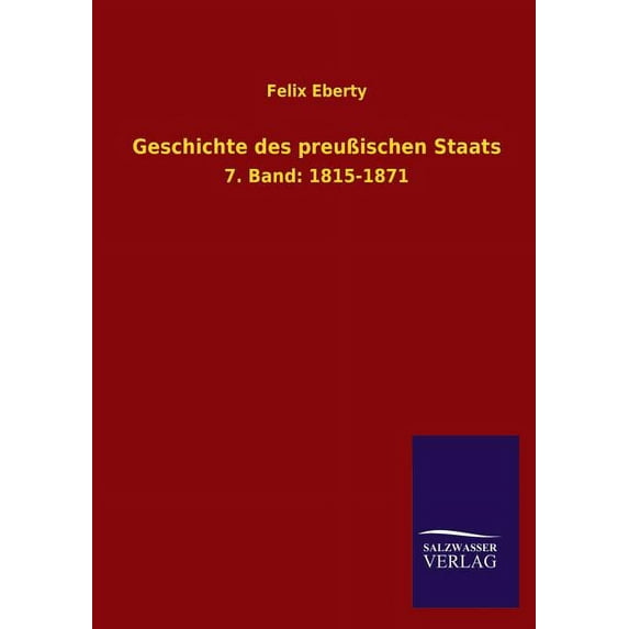 Geschichte Des Preussischen Staats (Paperback)