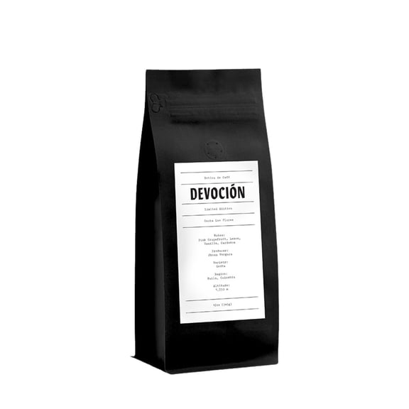 Gesha Las Flores - Roasted by Devocion - Whole Bean Coffee - 12oz Bag