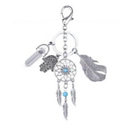 SUNNYCLUE 1 Box 8pcs Dream Catcher Charms Dream Catchers Charm Stainless Steel Feather Charm Hollow Metal Double Sided Charms for