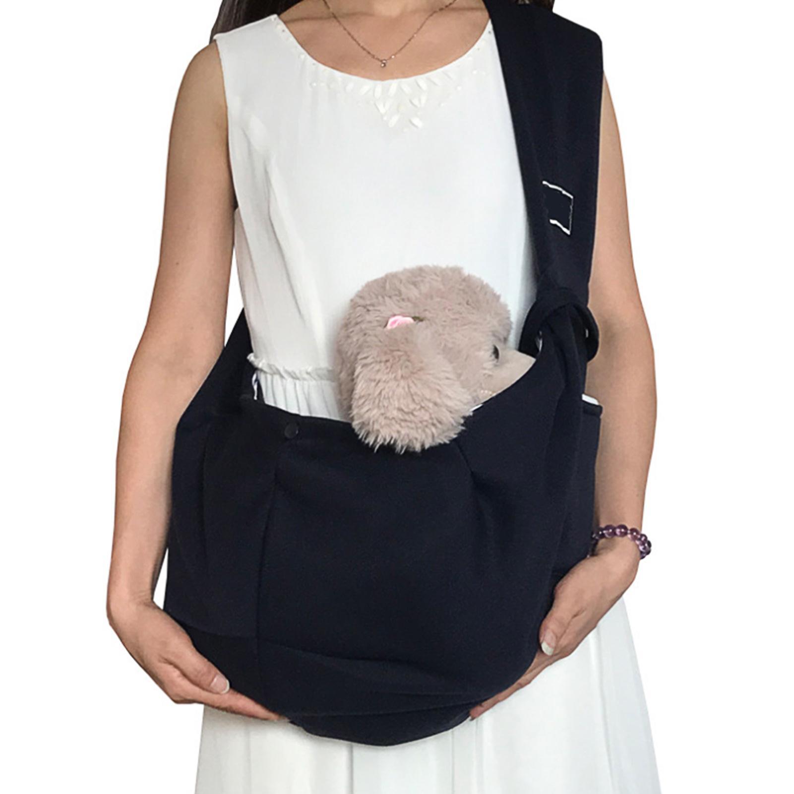 Gespout Dog Carrier, Puppy Sling Carrier with Adjustable Strap, Front