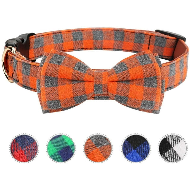 Gespout Dog Collar with Bow Tie- Adjustable pet Collar , Stylish ...