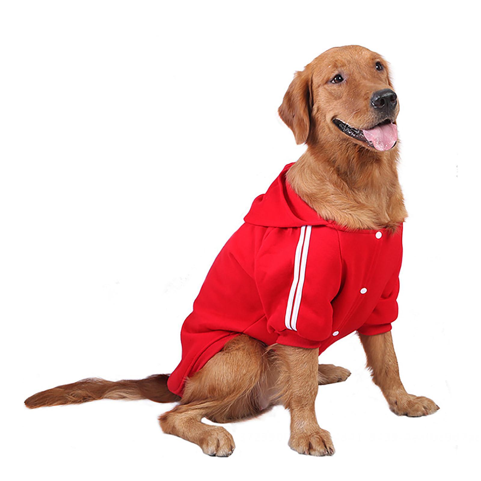 Gespout Pet Clothes Dog Vest Hoodie, Big Dog Sweater Coat Dog Cotton