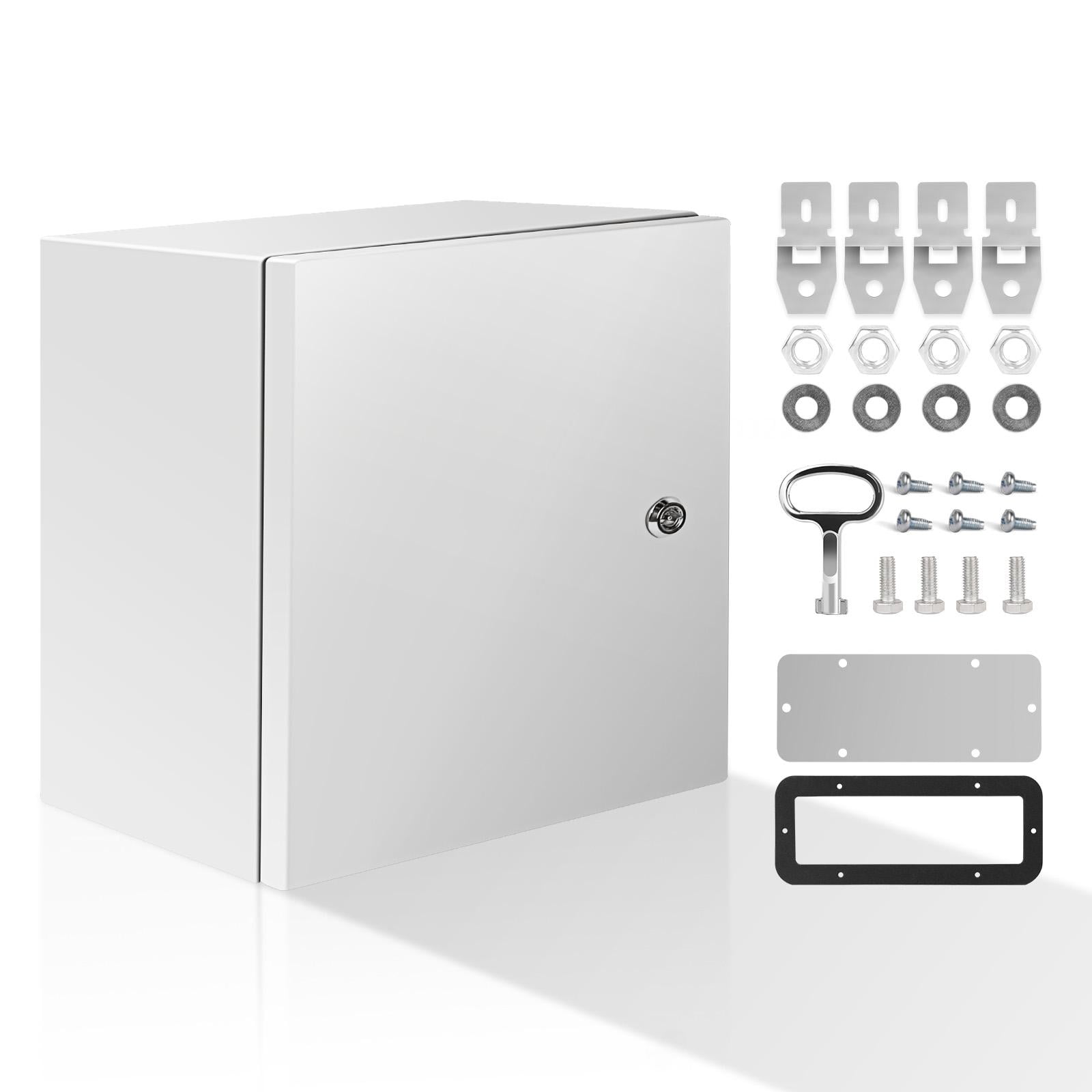 Gespout Steel Electrical Box, 11.82"x 11.82"x7.85", IP67 Weatherproof