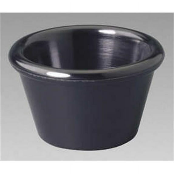 Gessner Products IW-0393-BK 3 oz. Smooth-Sided Ramekin- Case of 12