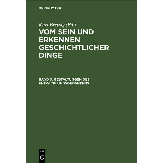 Gestaltungen Des Entwicklungsgedankens, (Hardcover)