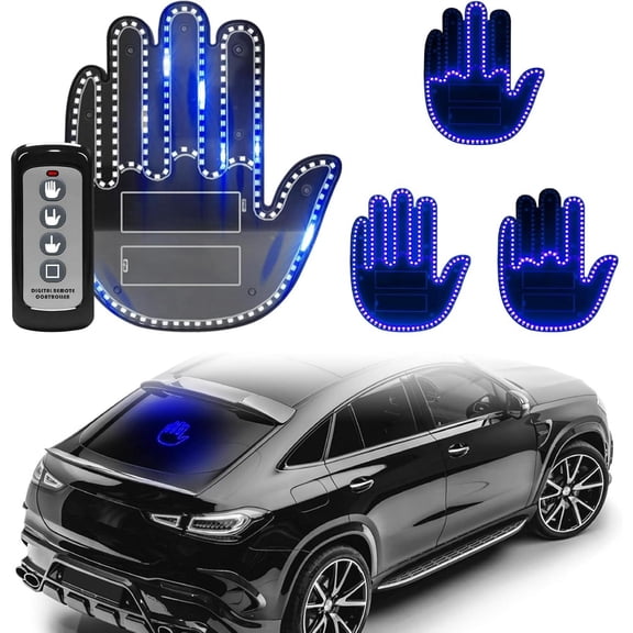 Gesture Control Green LED Light Strip - Remote Car Window Marker Light for Cars Trucks