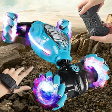 Gesture RC Car Large 1:14 Scale, 4WD 2.4G Hand Controlled Remote Control Car, All Terrains Trucks For Boys Gesture RC Stunt Car For Age 4-12 With Lights Music