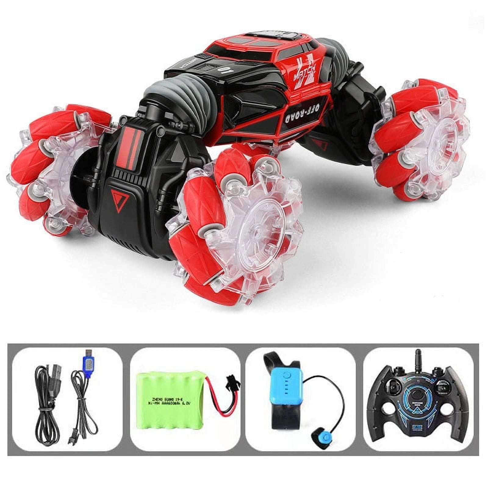 4WD Gesture Sensing LED RC Stunt Car Remote Control Off-Road Toy Cars Xmas  Gift