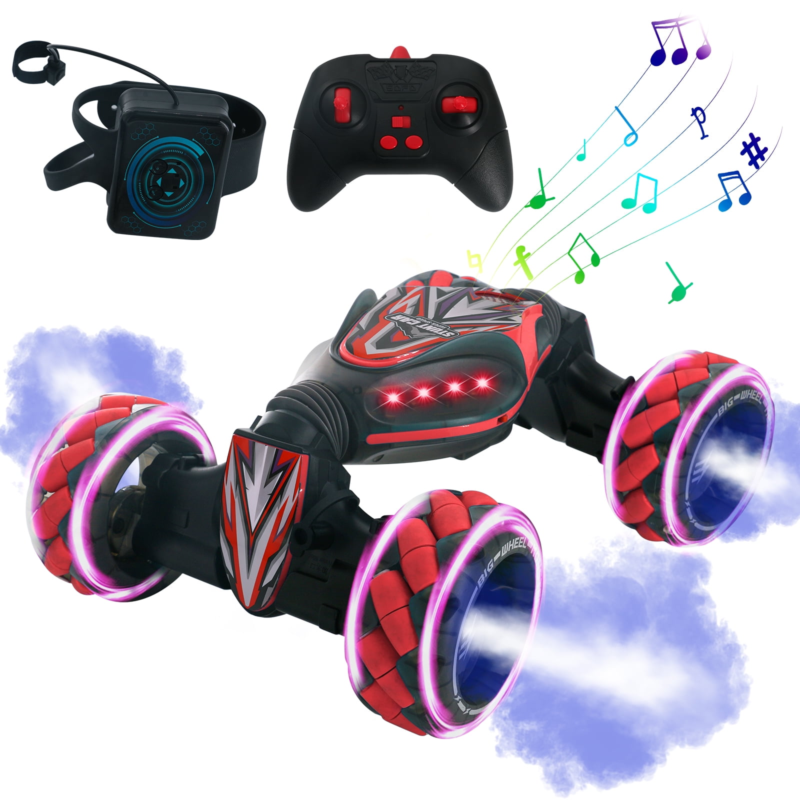 Gesture RC Stunt Car, 2.4GHz 4WD Remote Control Gesture Sensor Toy Cars