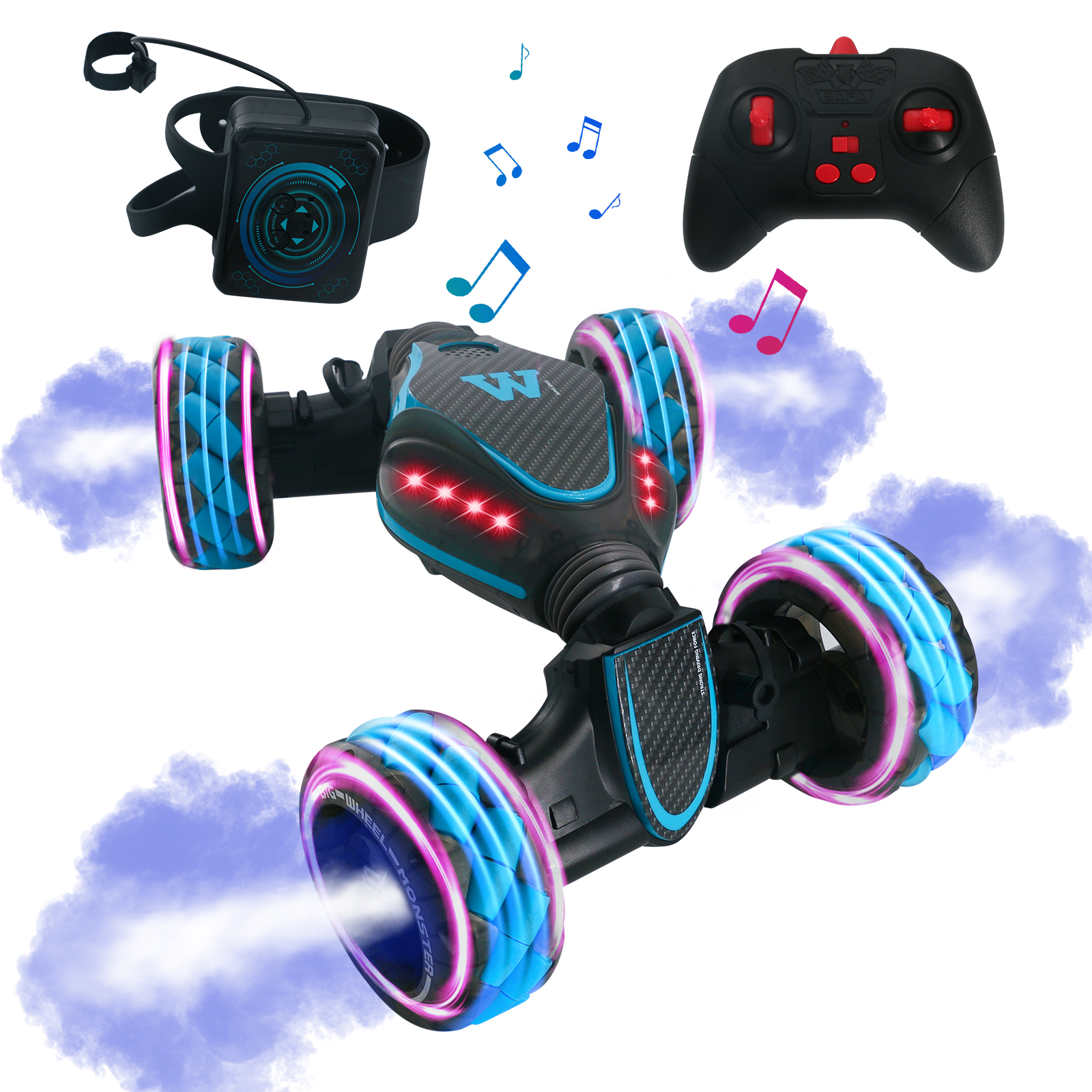 Gesture RC Stunt Car, 2.4GHz 4WD Remote Control Gesture Sensor Toy Cars