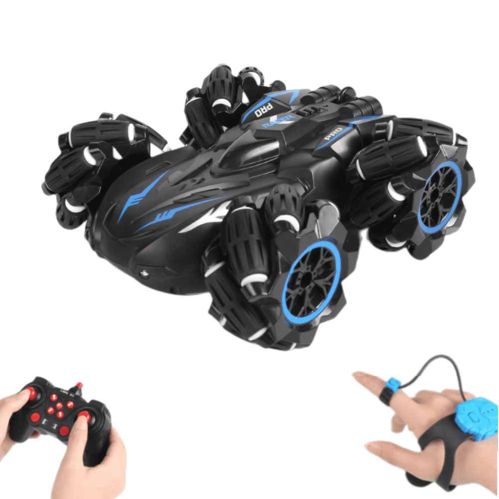 Gesture RC Stunt Car Toys for 6-12 Yr Boys Best Gifts,2.4Ghz Hand Controlled Remote Control Cars,4WD Big Tire 360 Rotate Stunt Car, Orange
