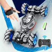 Gesture Sensing RC Stunt Car with Light & Music,Gesture Sensing Twist Car,Drift Stunt 2.4GHz Remote Control Cars, 360° Flips Rotating Off Road Vehicle for Kids 