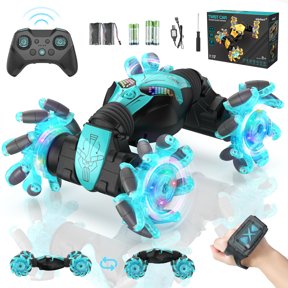 Gesture Sensing RC Stunt Car Toys, Remote Control Stunt Gesture RC Car with Music,Double Sided 360 DegreeSpins and Flips Gesture Sensor Toy Cars for 6-12 year Boys&Girls - Best Birthday Gifts for Kids
