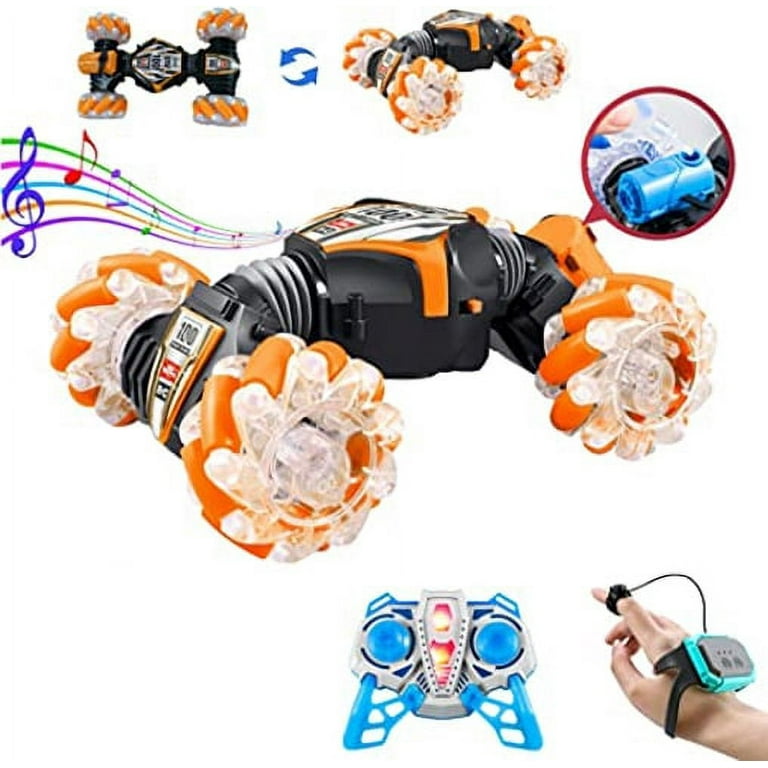 HOUFIY Gesture Sensing Rc Car Toys for Boy Age 8-13,2.4Ghz Remote Control  Car,Racing Drift Double-Sided Stunt Car,Christmas Birthday Coolest Gift