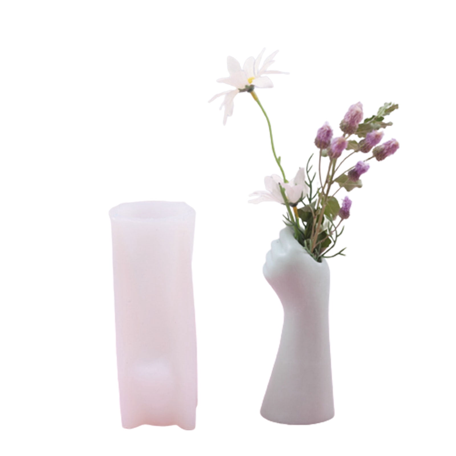 Gesture Vase Silicone Mold Human Hand Plaster Mould Scented Making ...