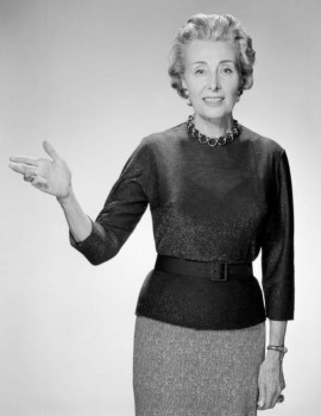 Gesturing mature woman studio shot Canvas Art - (18 x 24)