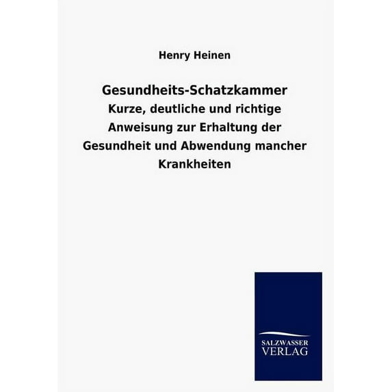 Gesundheits-Schatzkammer (Paperback)