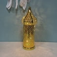 thumbnail image 1 of Gesuoke 1pcs Moroccan Metal Vintage Wind Light Lantern Candle Holder Table Top Ramadan Home Décor Accessories Ornament Decoration Gifts, M, 1 of 9