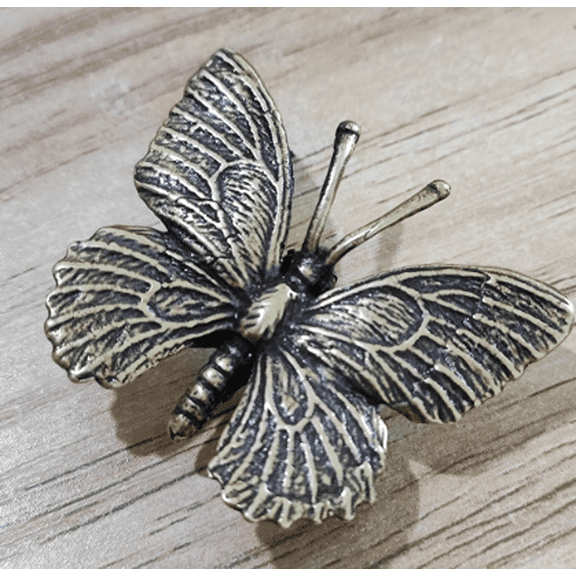 Get 2 Copper art luckly brass Ferocious copper dragonfly Statue Figure Statue ornaments luckly Small ornaments insect Art Graden Yard toy