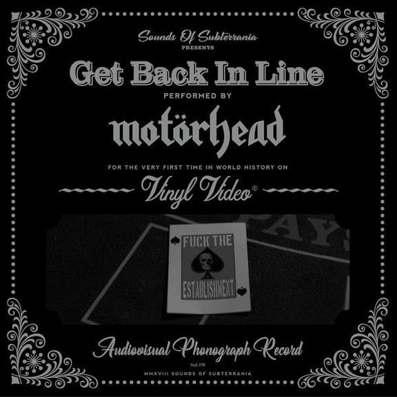 Motorhead Get Back In Line (Vinyl Video) (Vinyl Record) 7" Single