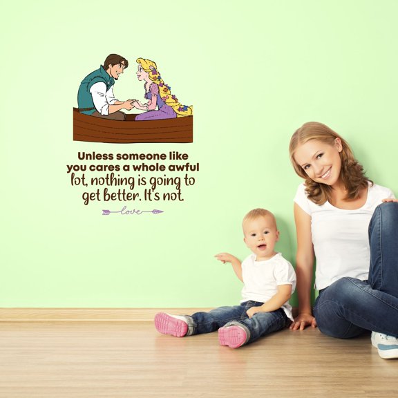 Get Better Tangled Life Quote Cartoon Quotes Decors Wall Sticker Art Design Decal for Girls Boys Kids Room Bedroom Nursery Kindergarten Home Decor Stickers Wall Art Vinyl Decoration (30x27 inch)