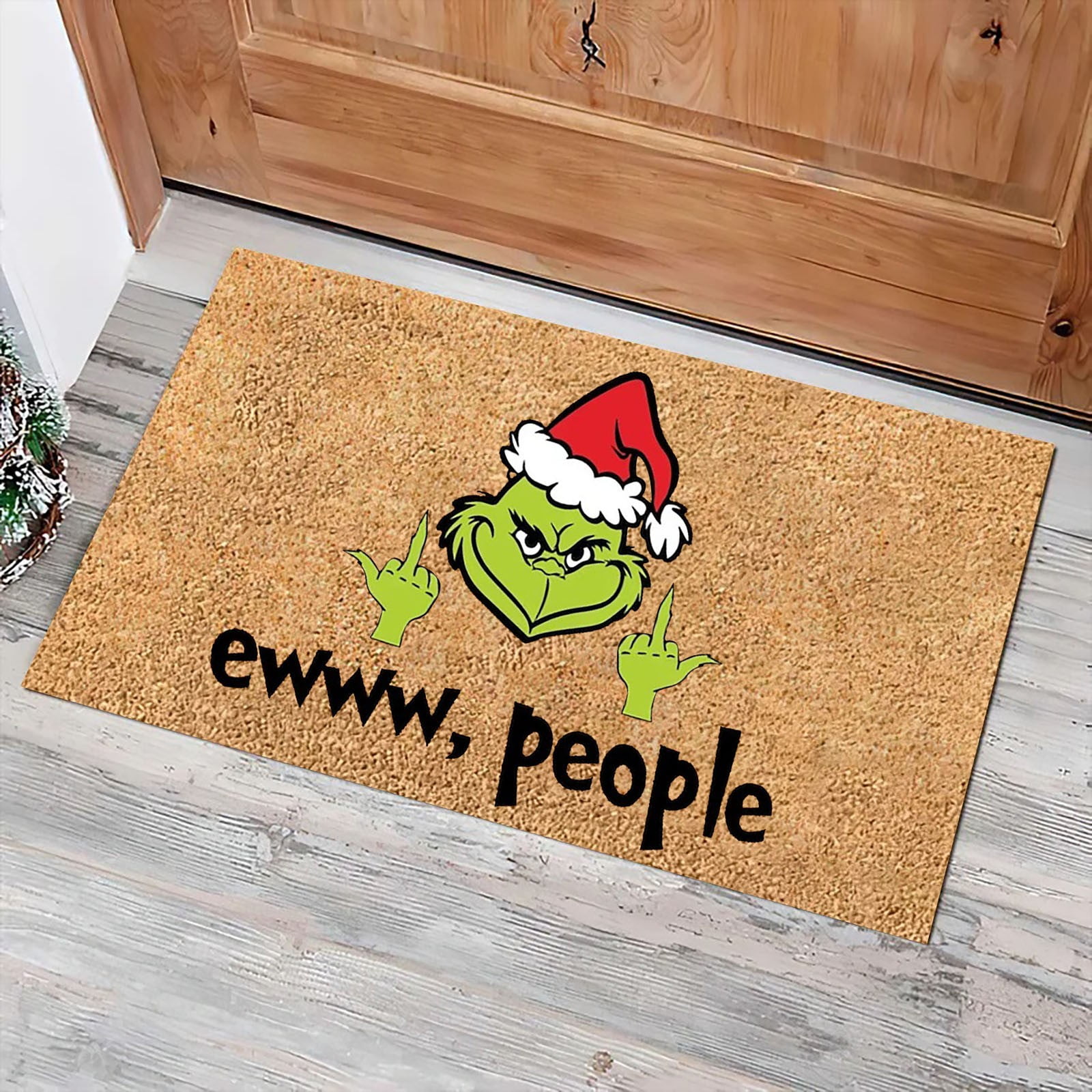 Pet It Snow Coir Doormat - Outdoor Welcome Mat for Entryway - Funny and  Stylish Entry Mat