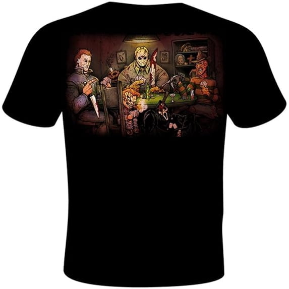 Get Down Art Men's Slasher's Playing Poker T-Shirt from Gda