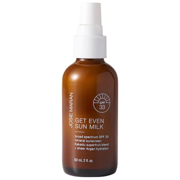 Josie Maran newest Get Even Sun Milk SPF 33